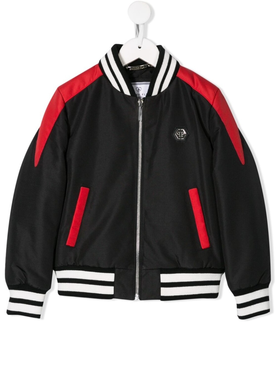 

Philipp Plein куртка-бомбер Rock с логотипом, черный