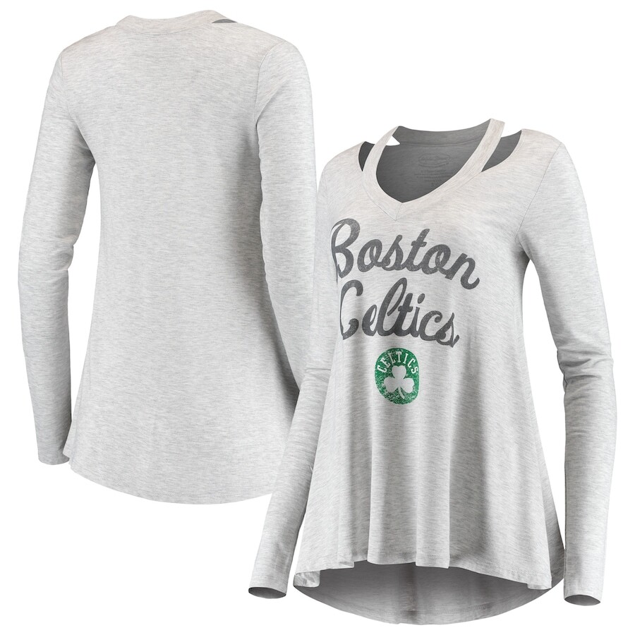 

Футболка с длинным рукавом Majestic Threads Boston Celtics, серый