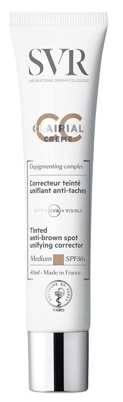 

СС крем для лица Svr Clairial CC SPF50+, medium