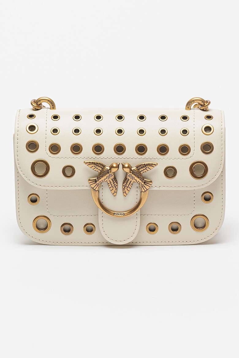 

Маленькая кожаная сумка с дырочками Love Bell Pinko, белый
