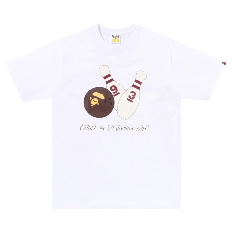 

Футболка BAPE x End. Bowling #1 'White', белый