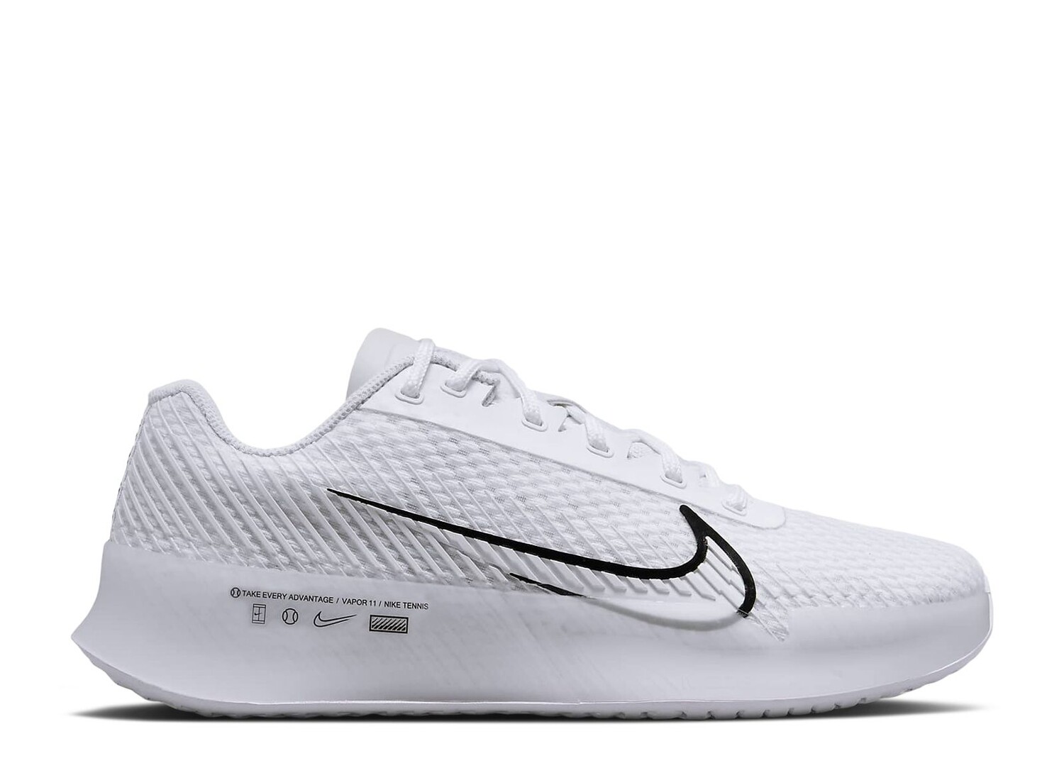 

Кроссовки Nike Wmns Nikecourt Air Zoom Vapor 11 Hc 'White Black', белый
