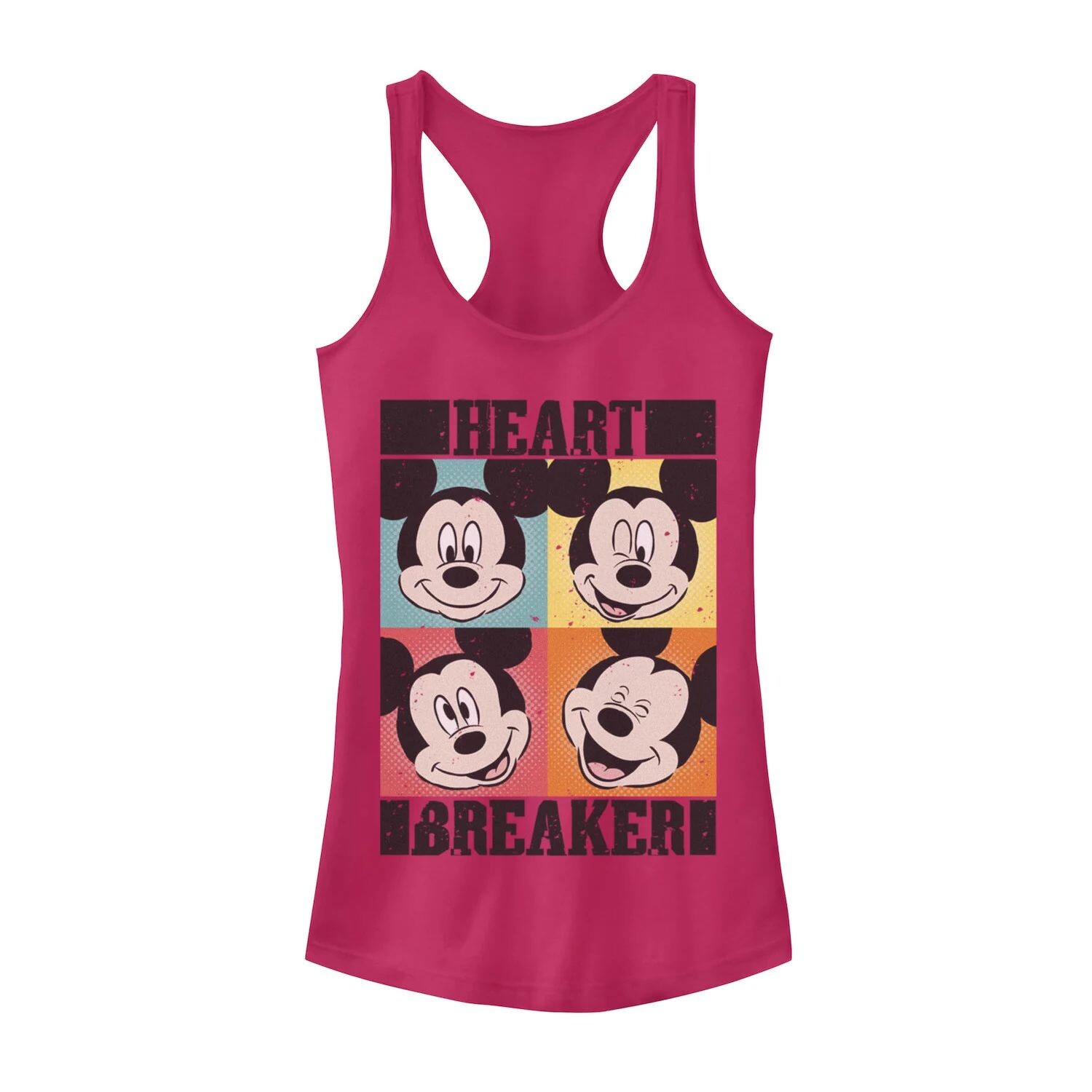 

Майка с панелями в стиле поп-арт для юниоров Disney Микки Маус Heart Breaker Licensed Character