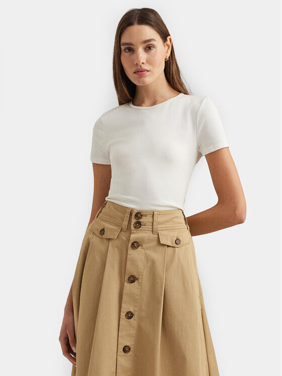 

Футболка узкого кроя Lauren Ralph Lauren, белый