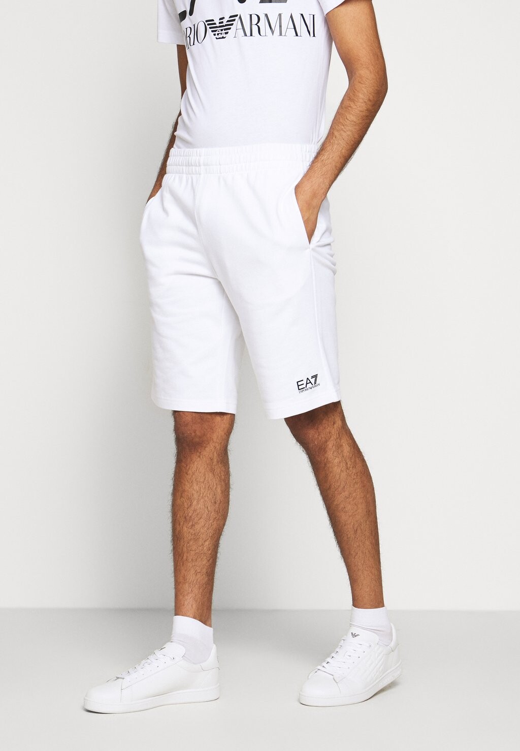 

Брюки спортивные Bermuda EA7 Emporio Armani, белый, Коричневый