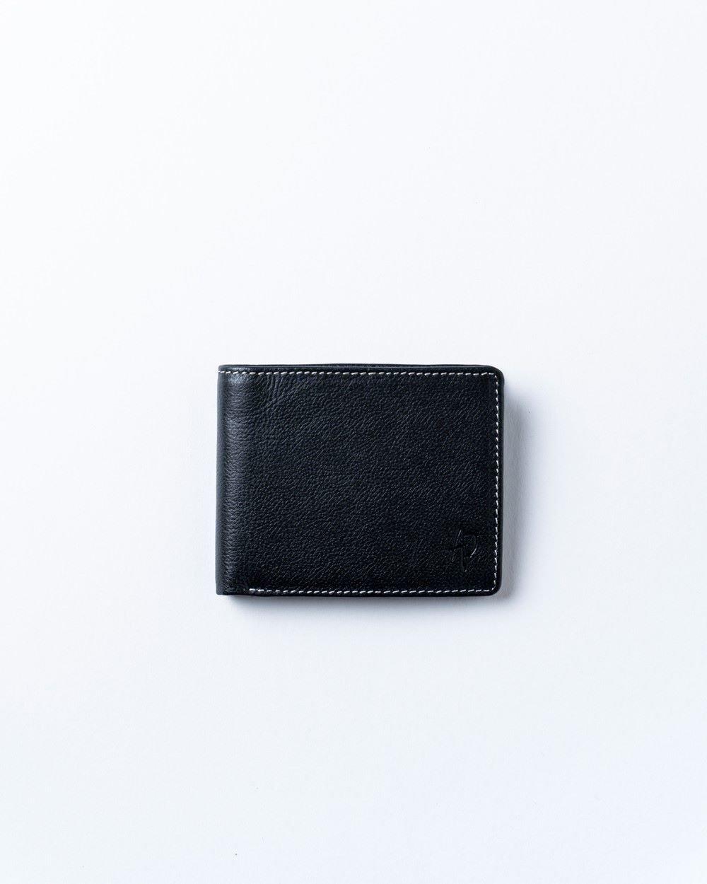 Кожаный винтажный кошелек 'Milson' Alexander Pace, черный