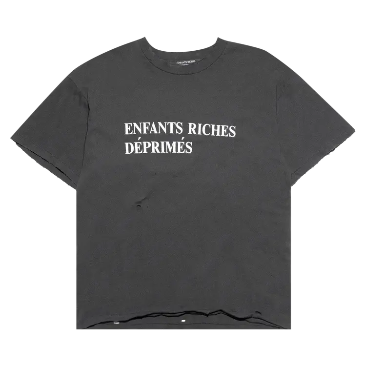 

Футболка Enfants Riches Déprimés Classic Logo 'Faded Black/White', черный