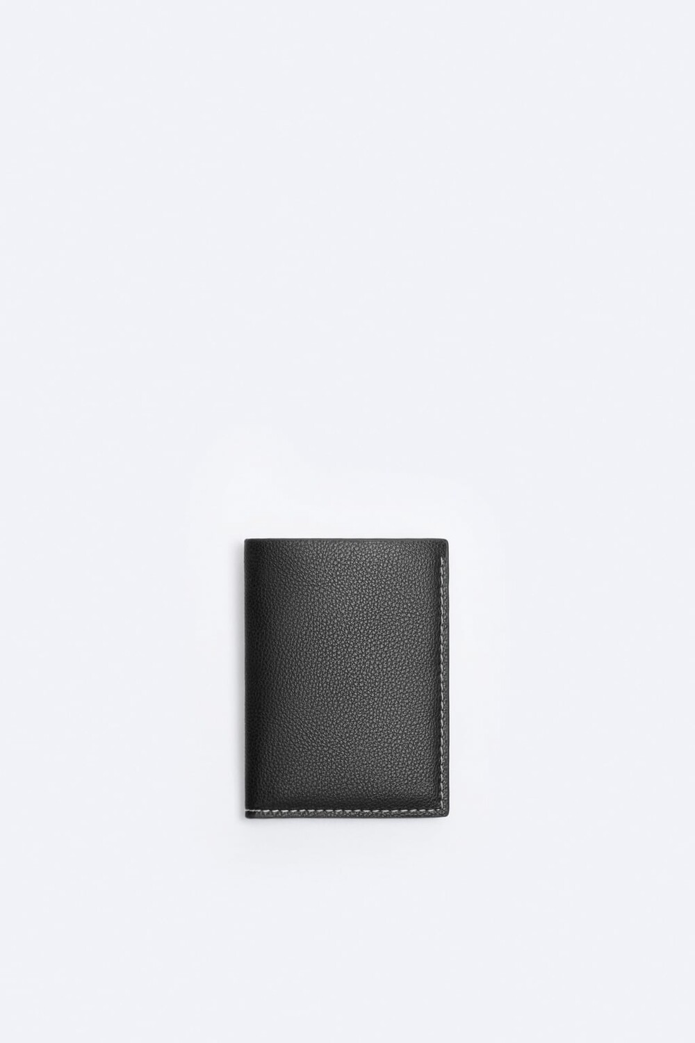 

Кошелек с отстрочкой ZARA, черный