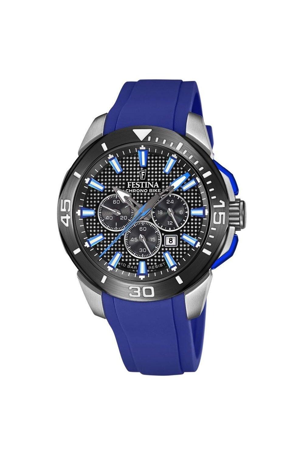 

Классические аналоговые часы Chrono Bike 2022 из нержавеющей стали — F20642/1 Festina, черный