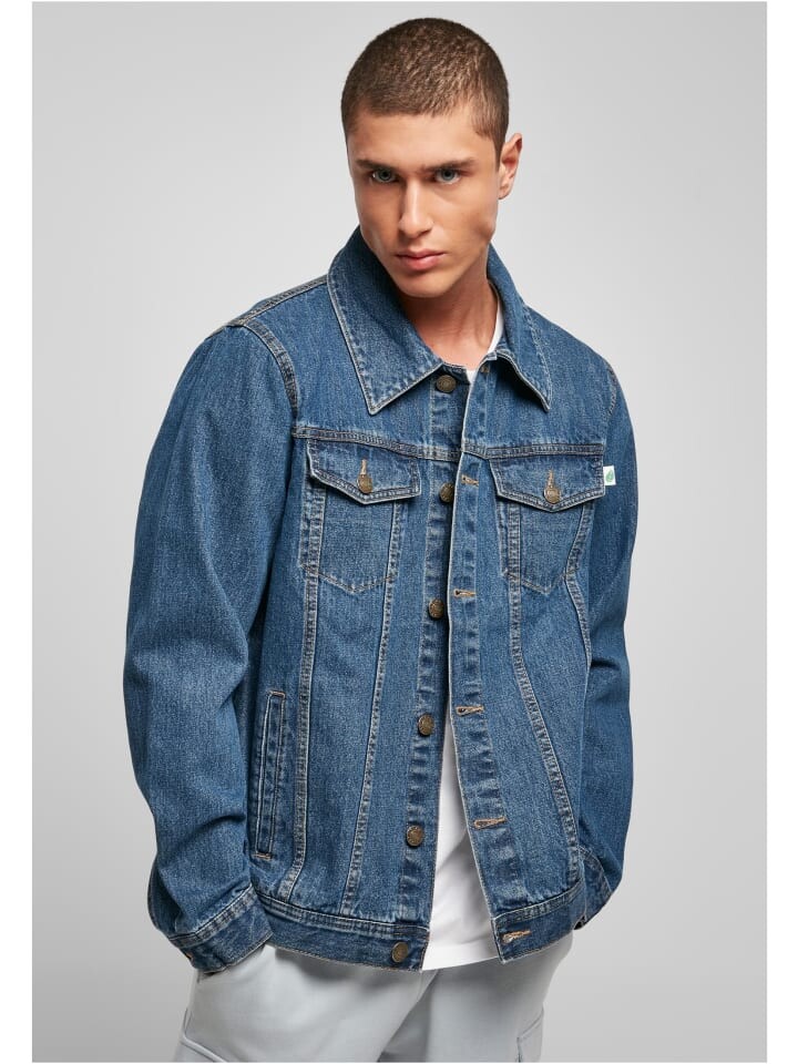 

Джинсовая куртка Urban Classics, цвет mid indigo washed