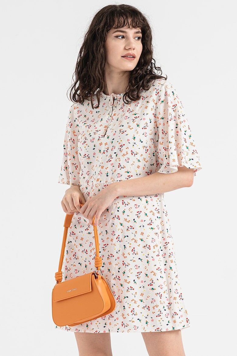 

Платье с узором и вырезом United Colors Of Benetton, мультиколор