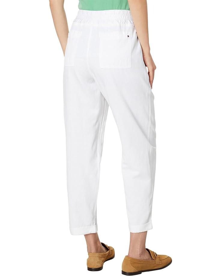 

Брюки Tommy Hilfiger Cuffed Twill Pants, ярко-белый