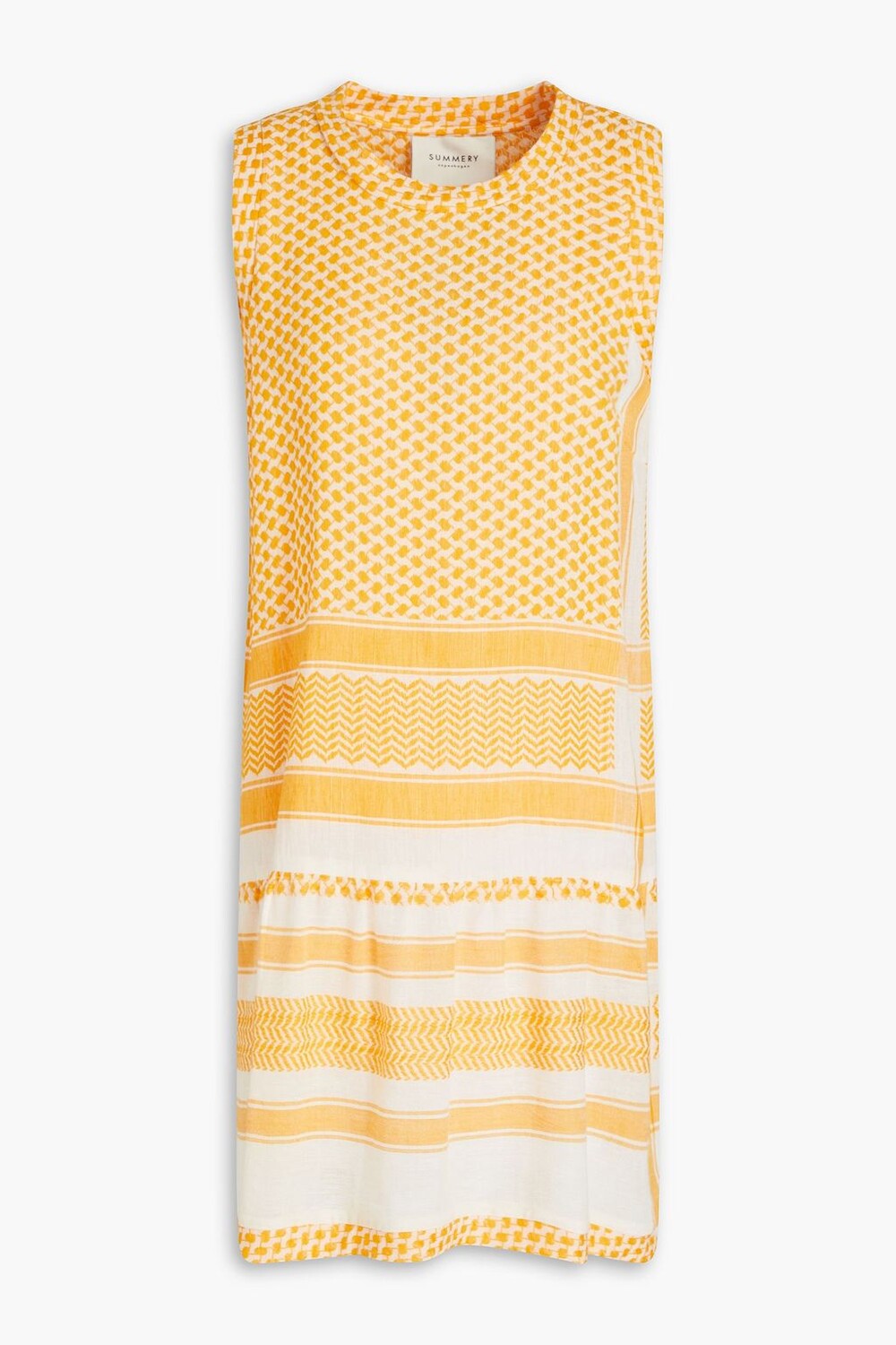 

Платье из хлопка и жаккарда со сборками SUMMERY COPENHAGEN, оранжевый