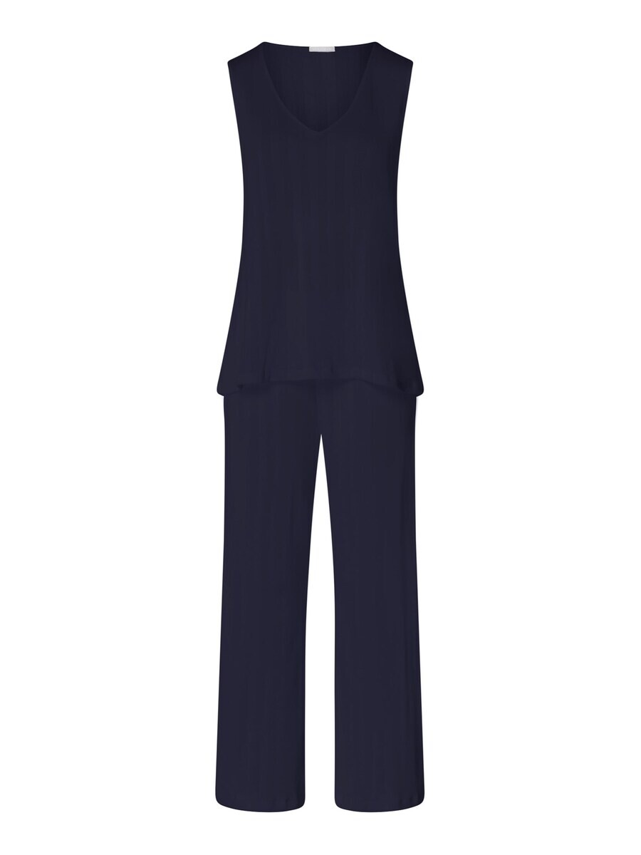 

Пижама Hanro Pajama Simone, темно-синий