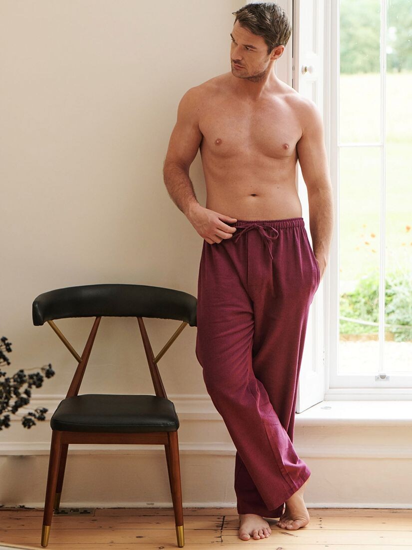

Пижамные брюки из хлопка с начесом Cahors Damson British Boxers, красный