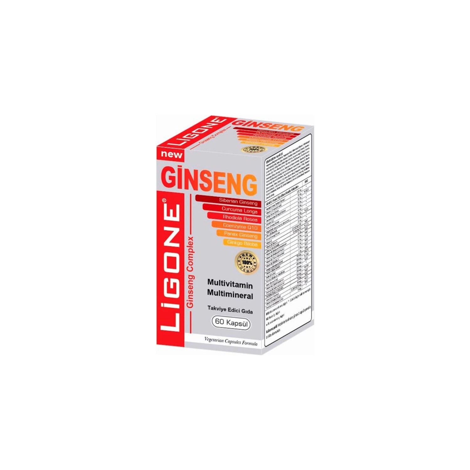 

Женьшень Ligone, 60 капсул