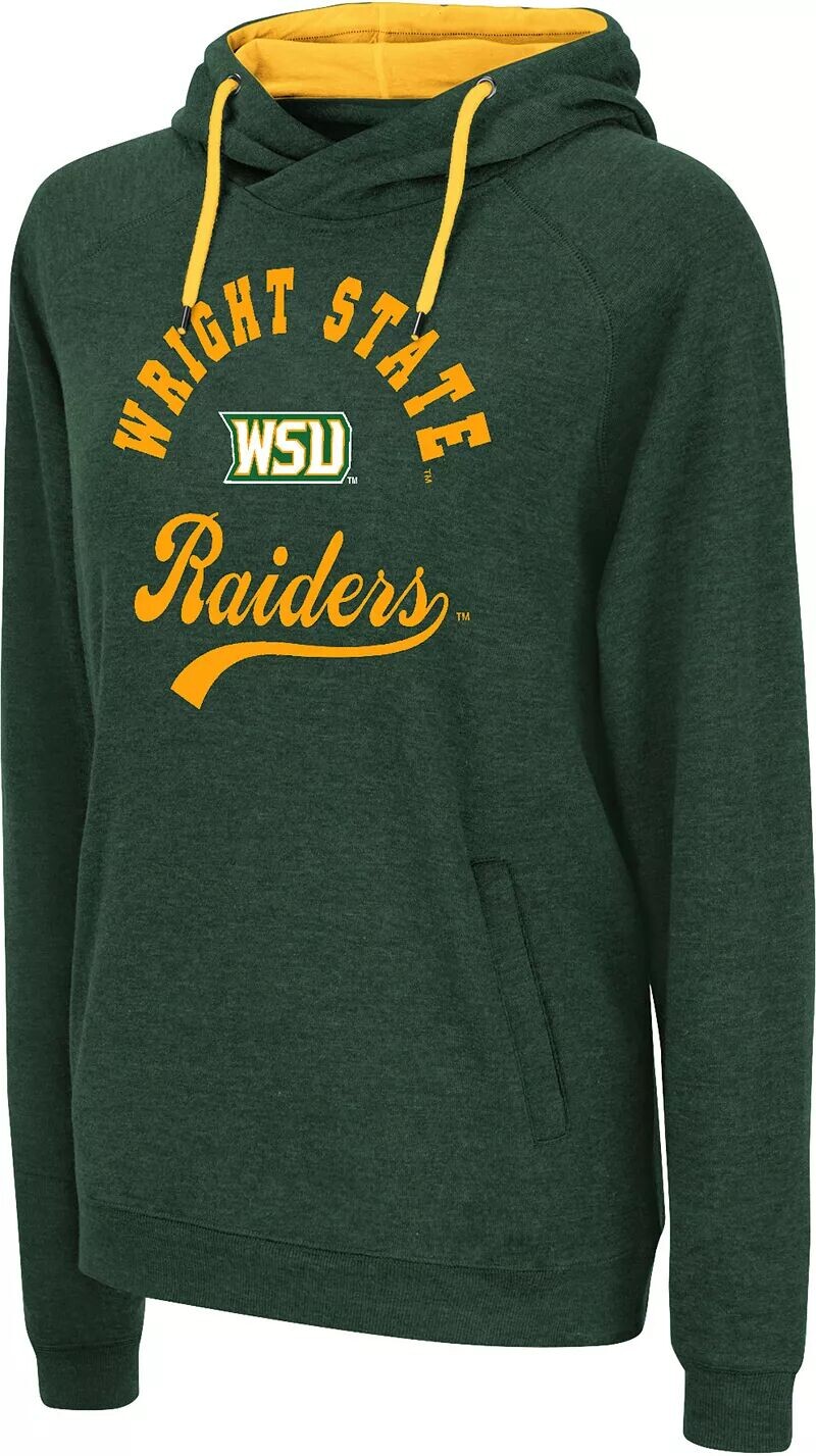 

Colosseum Женский зеленый пуловер с капюшоном Wright State Raiders