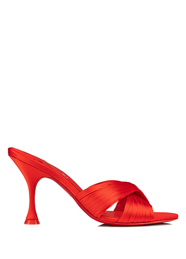 

Nicol is back красные женские шелковые тапочки Christian Louboutin
