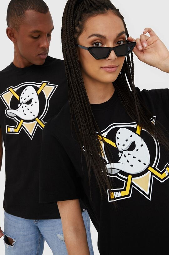

Хлопковая футболка NHL Anaheim Ducks 47brand, черный