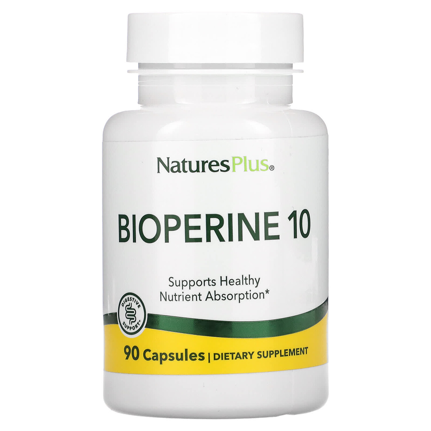

Биоперин 10, 90 вегетарианских капсул, NaturesPlus