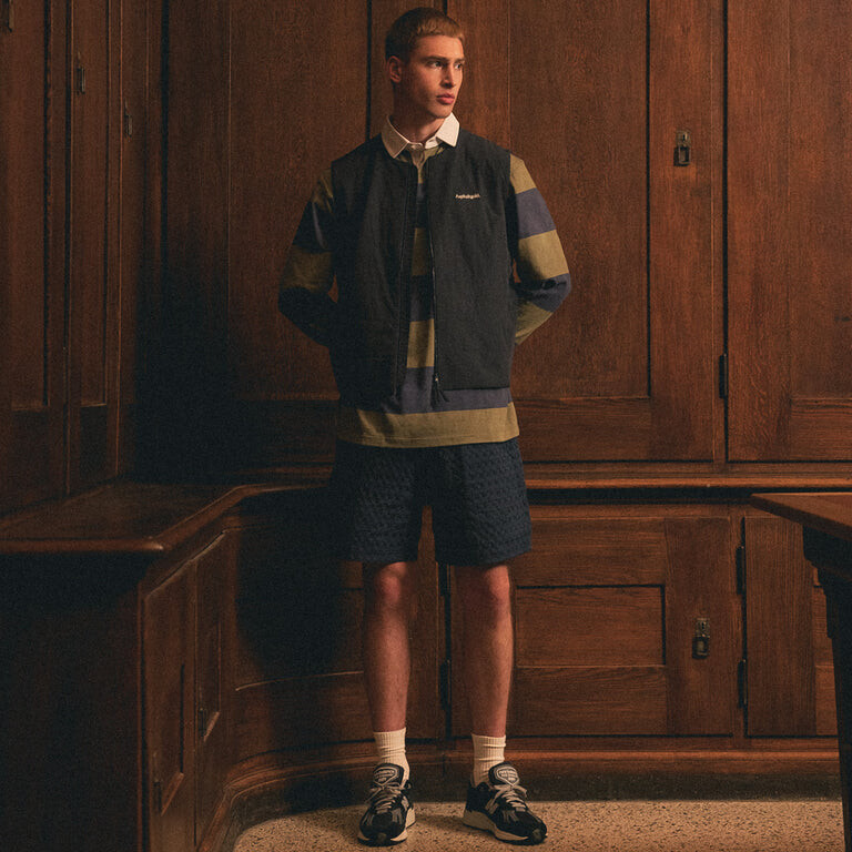 

Шорты *Never Enough.* Waffle Shorts Asphaltgold, синий
