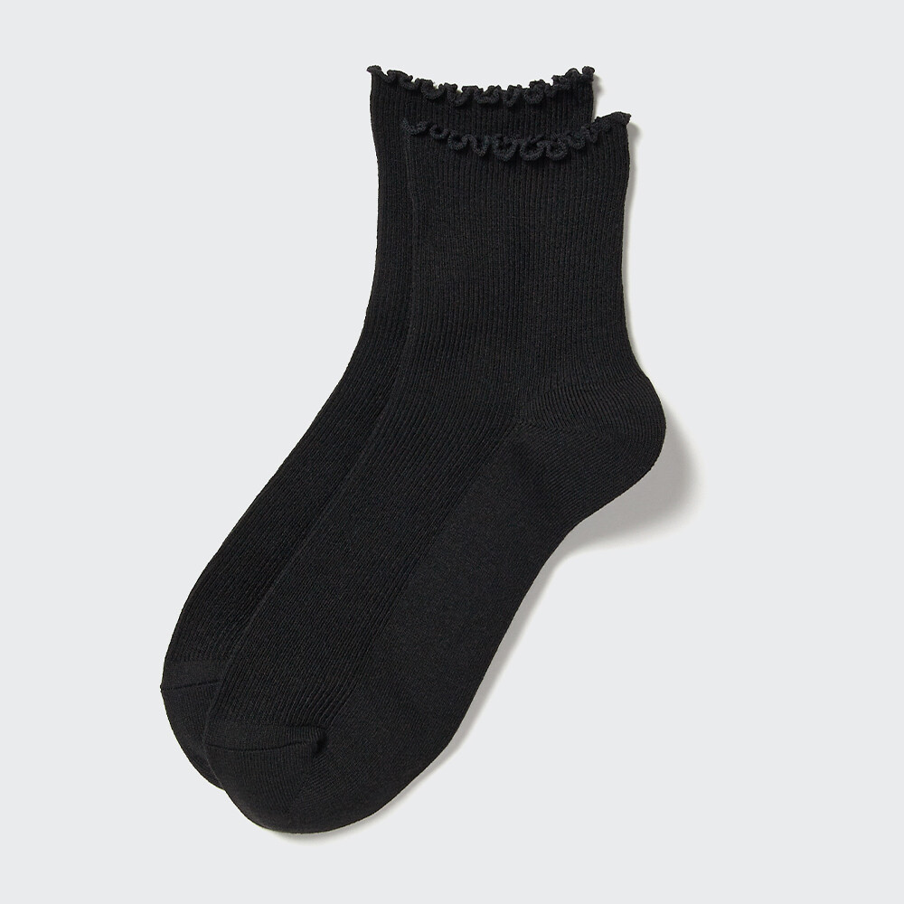 

Женские носки Uniqlo HEATTECH кружевные, черный