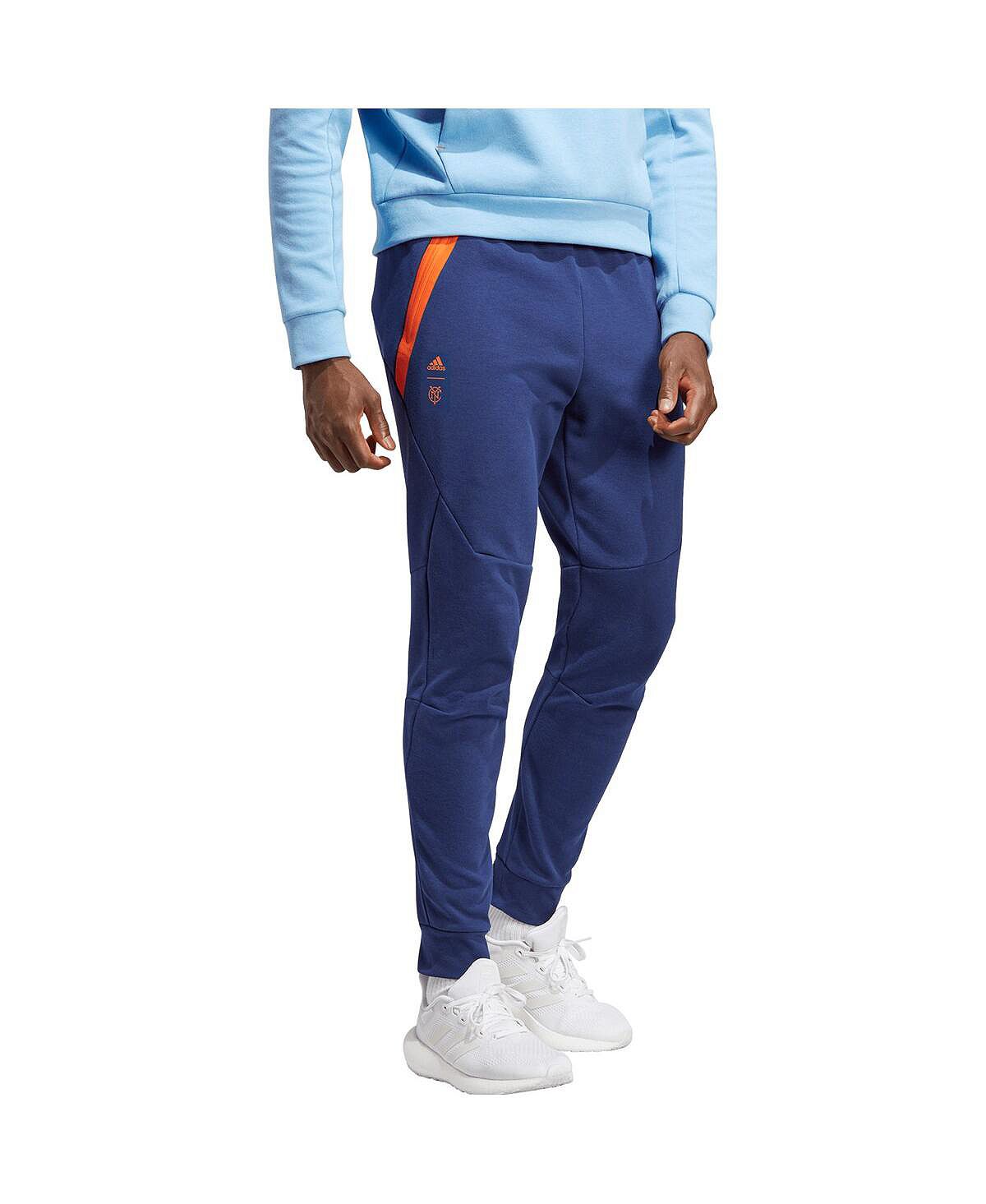 Мужские темно-синие дорожные брюки New York City FC Club adidas мужские шорты для путешествий royal new york city fc 2023 adidas