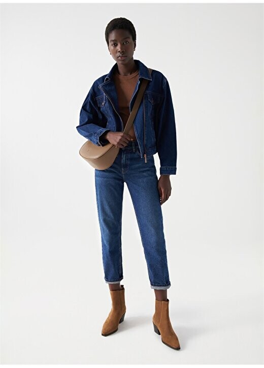 

Темно-синяя женская джинсовая куртка REGULAR DENIM JACKET 21007037 Salsa Jeans, синий