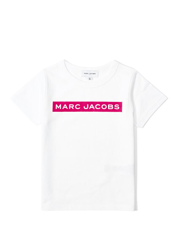 

Футболка для девочек с белым логотипом Marc Jacobs
