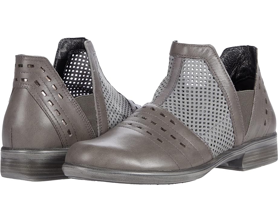 цена Ботинки Naot Rivotra, цвет Gray Perforated Suede/Foggy Gray Leather/Smoke Gray Nubuck