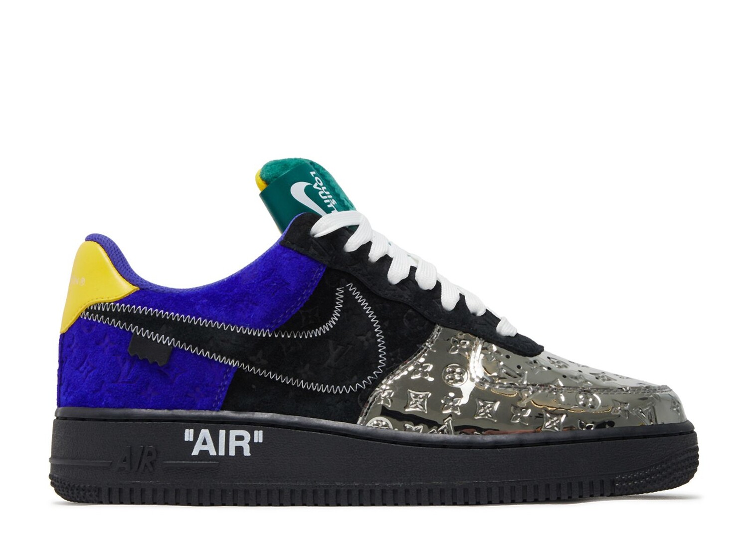 

Кроссовки Nike Louis Vuitton X Air Force 1 Low 'Multi-Color Patchwork', разноцветный