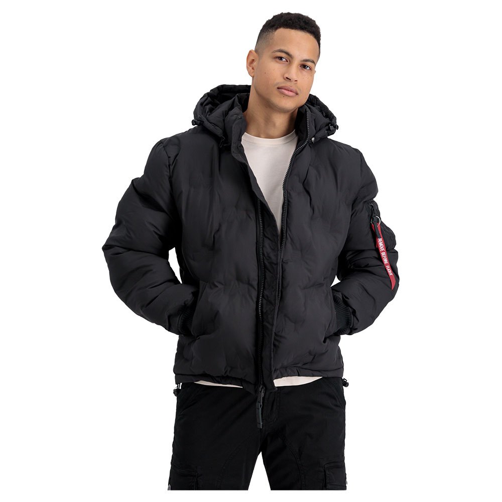 

Куртка Alpha Industries Logo Puffer Bomber, черный