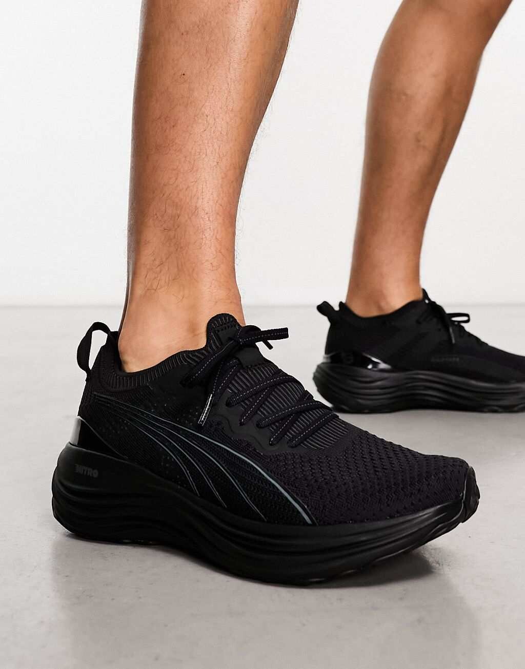 

Черные нитро кроссовки Puma ForeverRun