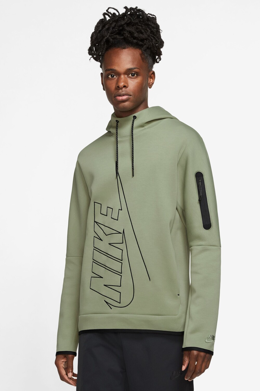 

Толстовка из технического флиса с принтом Nike, зеленый