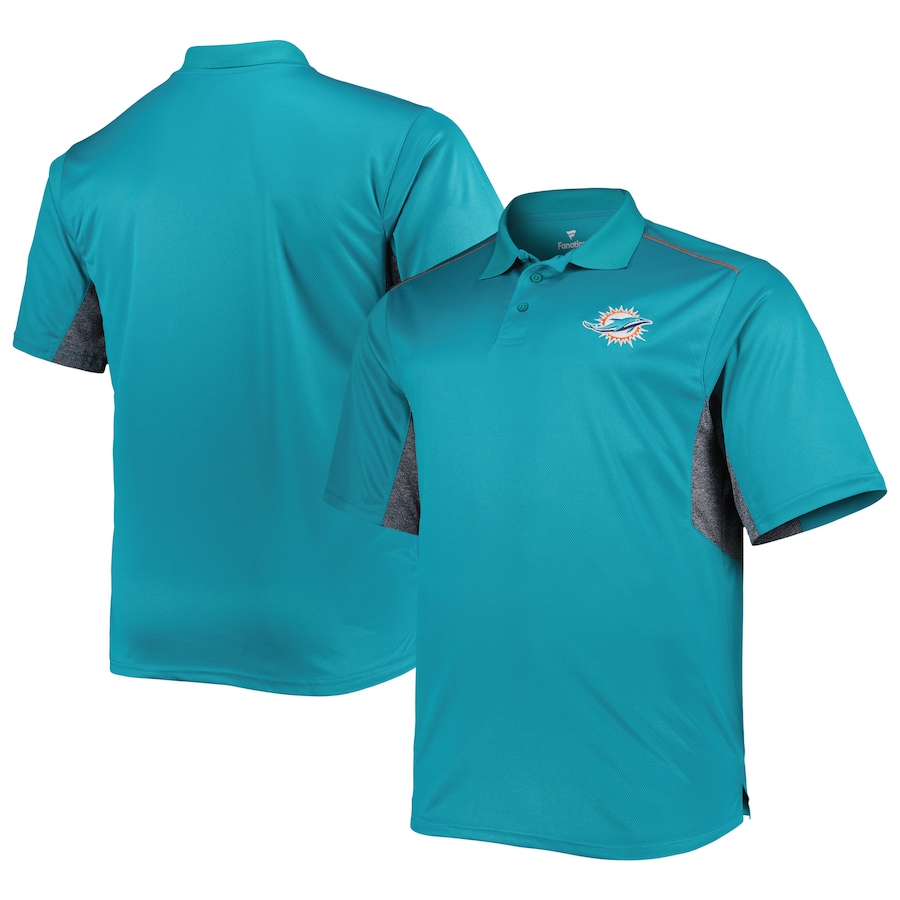 

Поло с коротким рукавом Fanatics Branded Miami Dolphins, аква