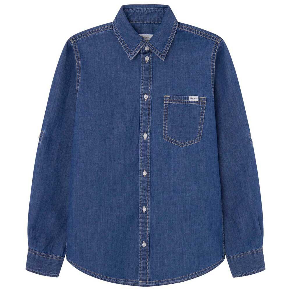 

Рубашка с длинным рукавом Pepe Jeans Portez Jr, синий