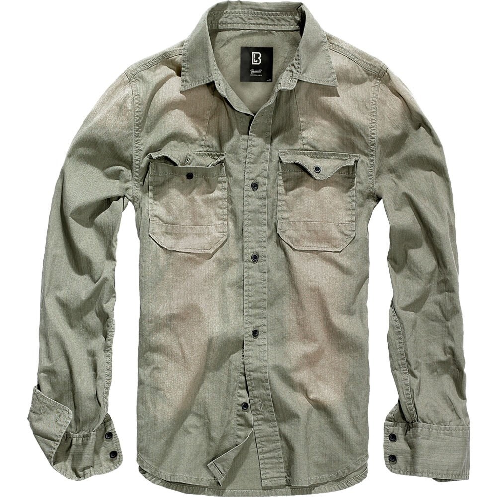 

Рубашка Brandit Hardee Denim, серый