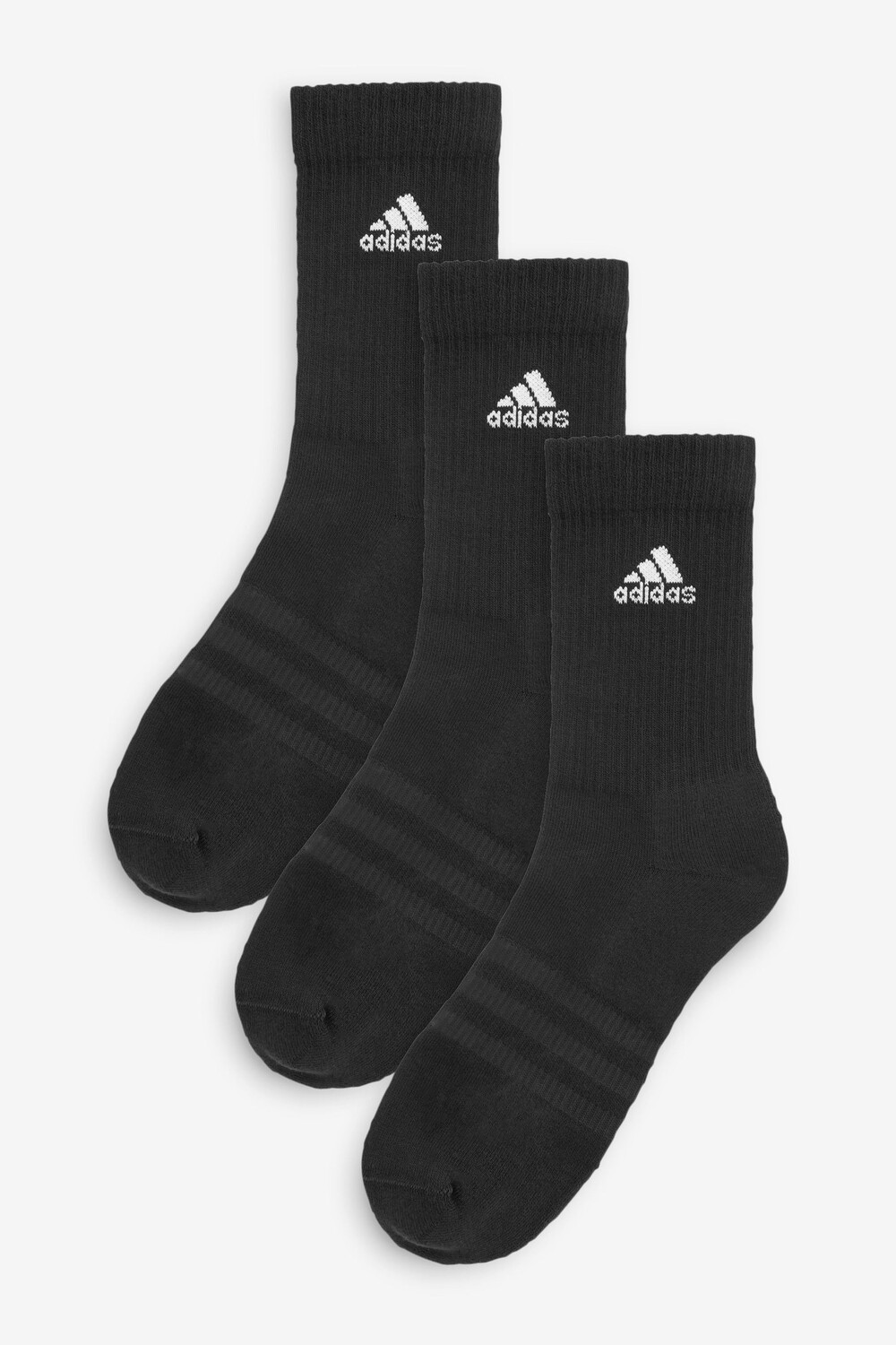 

Комплект из 3 пар носков для взрослых на мягкой подошве adidas, черный