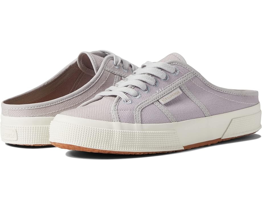 Кроссовки Superga 2402 Organic Canvas Natual Dye Mule, цвет Magenta Leaves