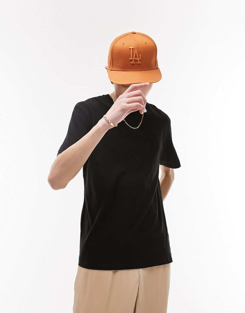 

Черная классическая футболка Topman, Черный