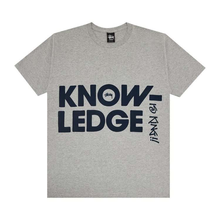 

Футболка Stussy Big Knowledge 'Grey Heather', серый