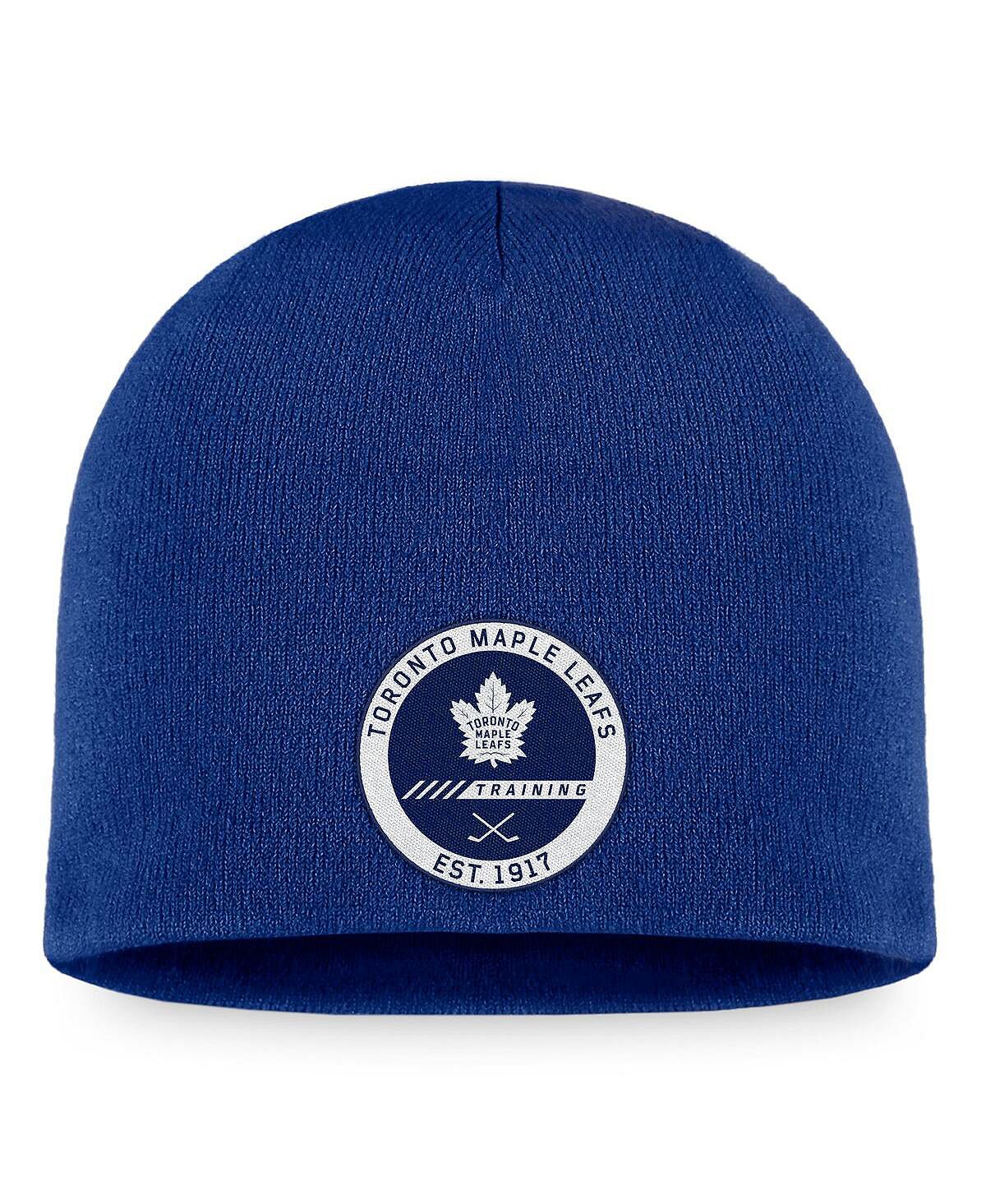 

Мужская фирменная синяя шапка Toronto Maple Leafs Training Camp 2022 Authentic Pro Fanatics