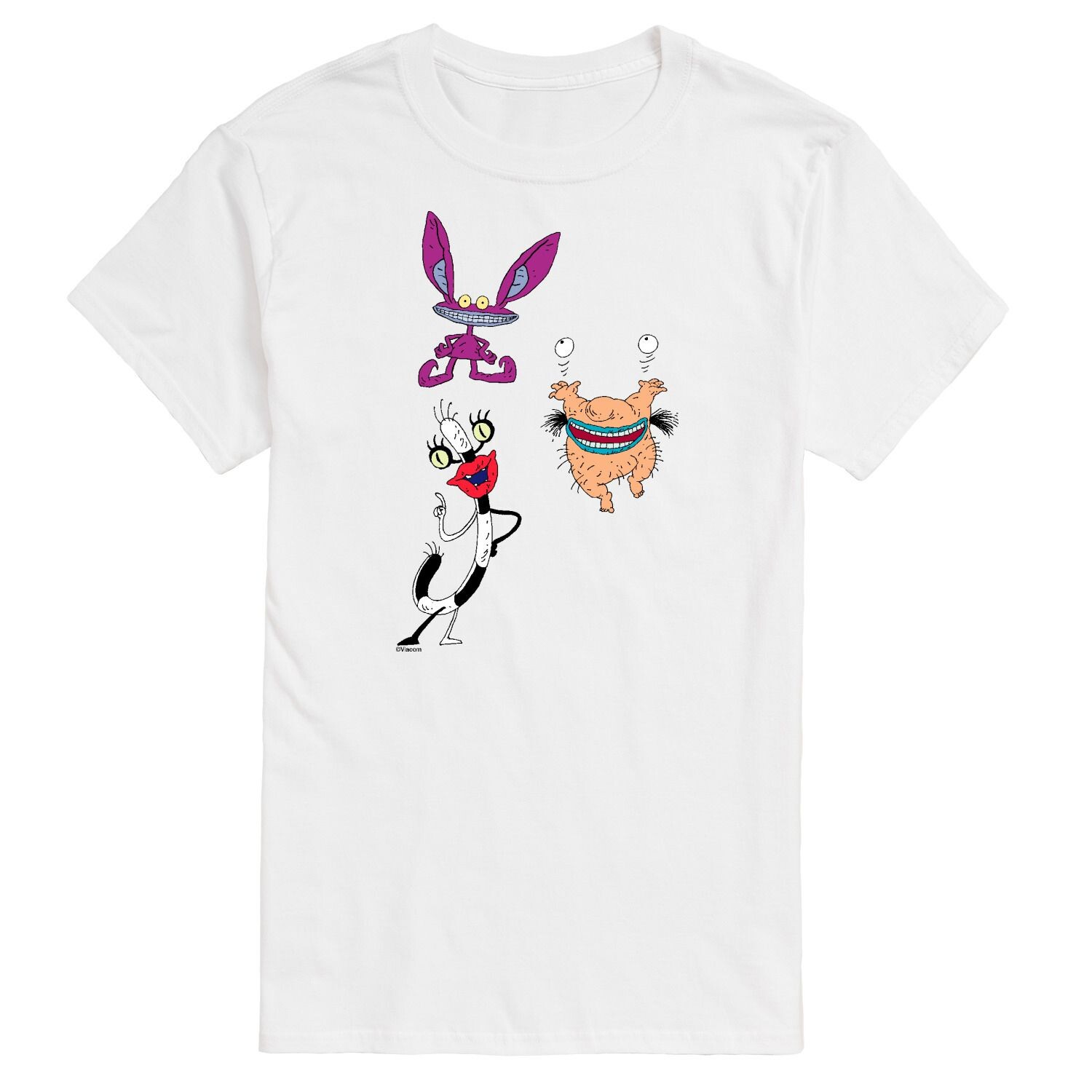 

Футболка с рисунком Big & Tall Aaaahh Real Monsters License, белый