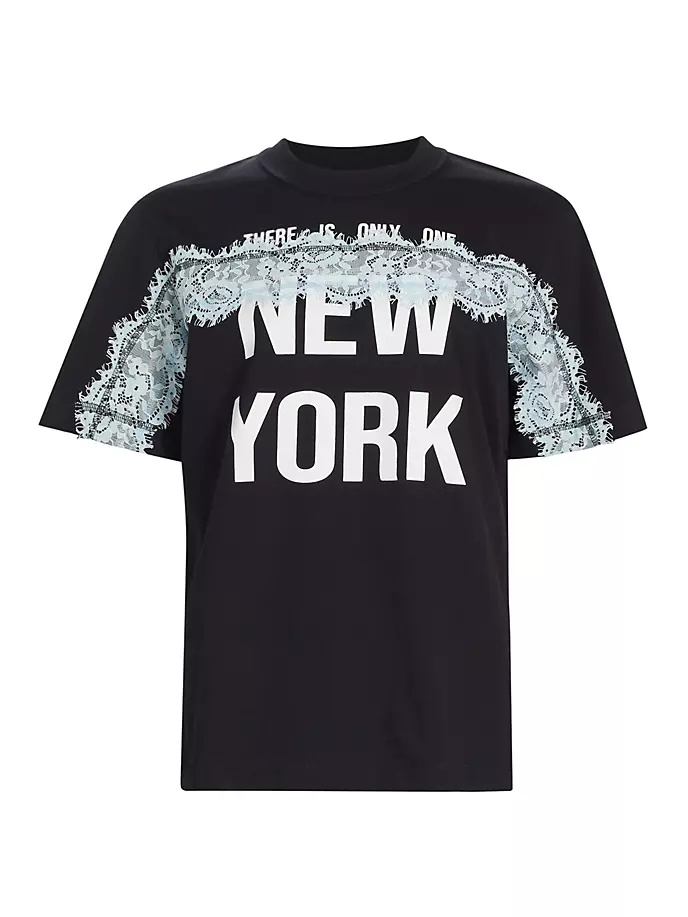 E24 Есть только 1 хлопковая футболка «Нью-Йорк» 3.1 Phillip Lim, черный e24 трикотажная футболка поло с длинными рукавами 3 1 phillip lim цвет grass