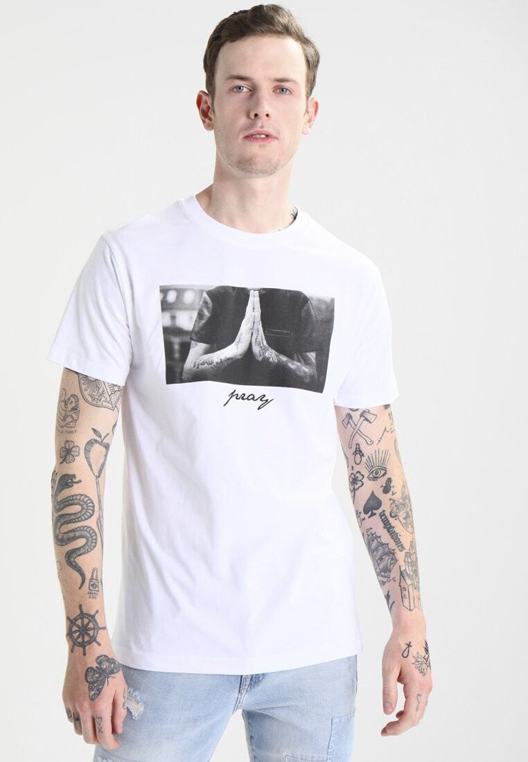 

Футболка с принтом Mister Tee, белый