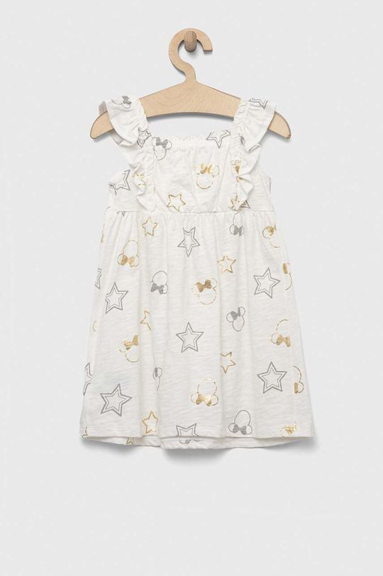 Детское хлопковое платье GAP x Disney, белый цена и фото