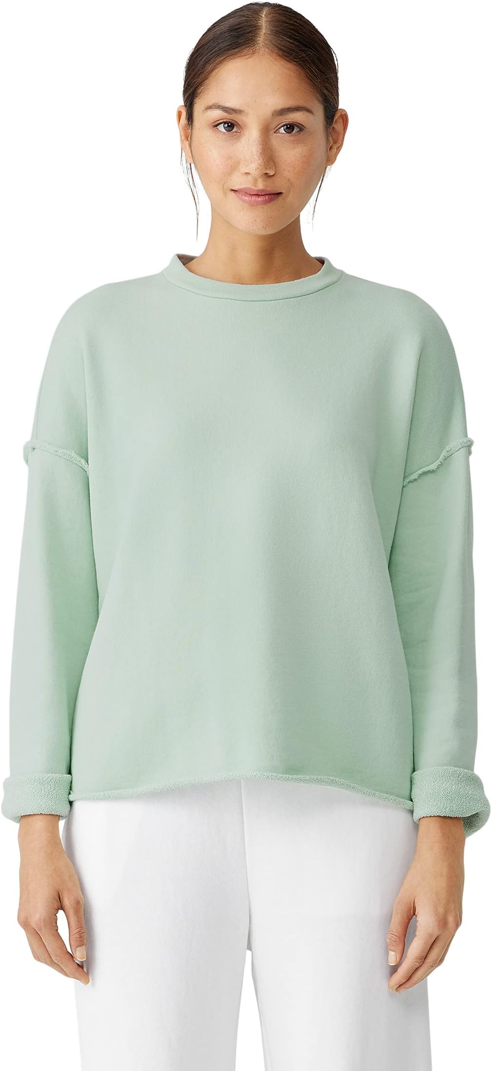 

Толстовка High Crew Neck Box Top Eileen Fisher, цвет Absinthe