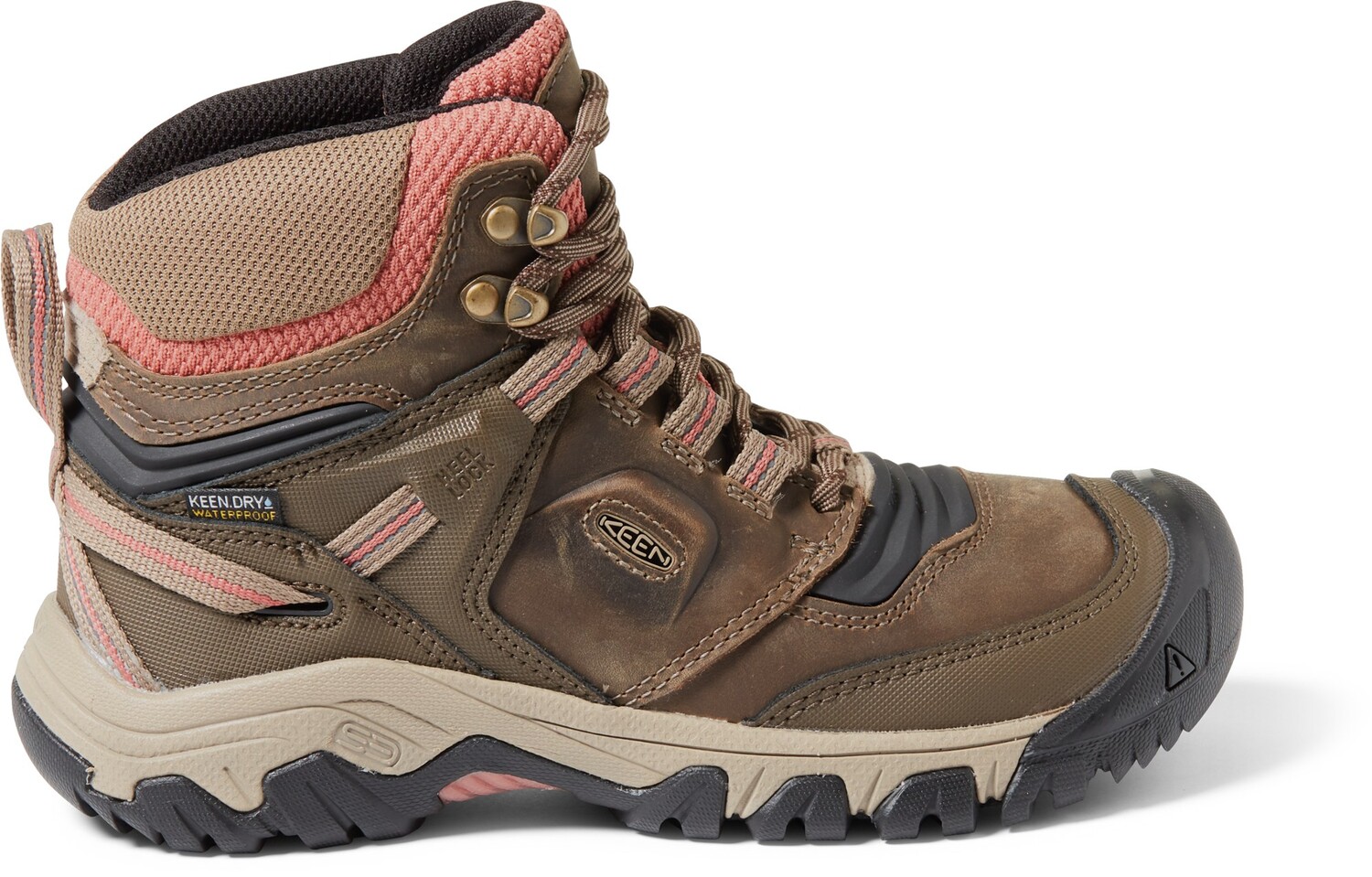 

Водонепроницаемые походные ботинки Ridge Flex Mid — женские KEEN, коричневый