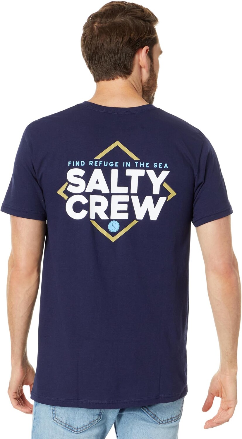 

Стандартная футболка с короткими рукавами No Slack Salty Crew, темно-синий