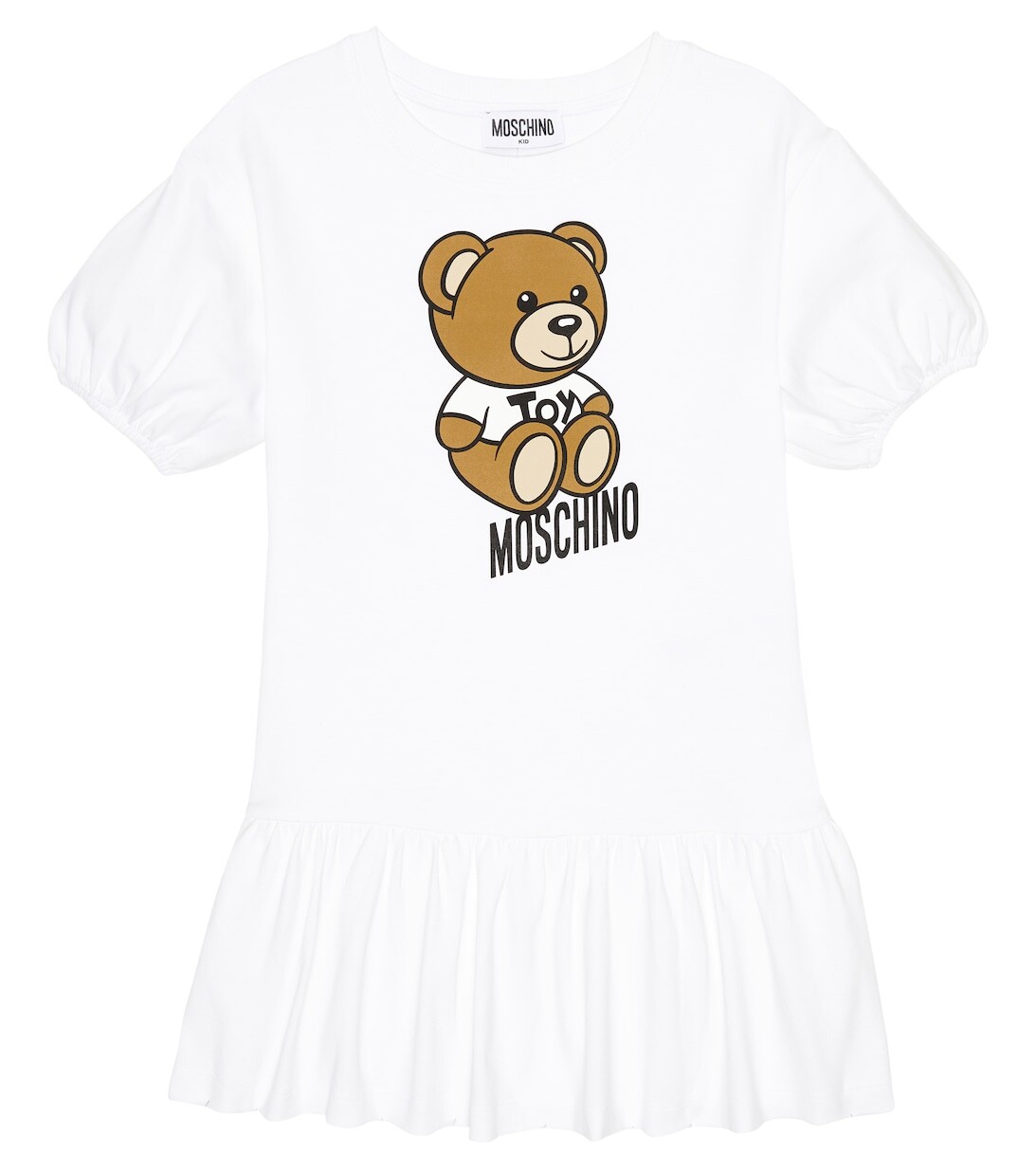 

Платье из смесового хлопка Moschino, белый